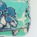 CHANEL Tote Bag Nylon Green Silver CC Auth bs24762-13