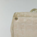 CHANEL New Travel Line Hand Bag Nylon Beige CC Auth bs24763-10
