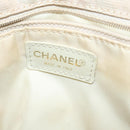 CHANEL New Travel Line Hand Bag Nylon Beige CC Auth bs24763-14
