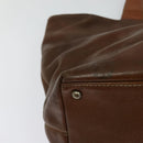 CHANEL Calf Skin Tote Bag Brown CC Auth bs24764-16