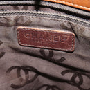 CHANEL Calf Skin Tote Bag Brown CC Auth bs24764-17