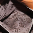 CHANEL Calf Skin Tote Bag Brown CC Auth bs24764-20