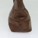 CHANEL Calf Skin Tote Bag Brown CC Auth bs24764-3