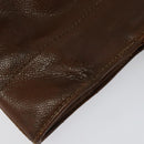 CHANEL Calf Skin Tote Bag Brown CC Auth bs24764-7