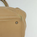 CHANEL Tote Bag Caviar Skin Beige Gold CC Auth bs24765-15