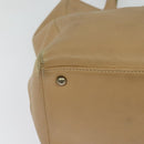 CHANEL Tote Bag Caviar Skin Beige Gold CC Auth bs24765-16