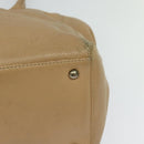 CHANEL Tote Bag Caviar Skin Beige Gold CC Auth bs24765-9