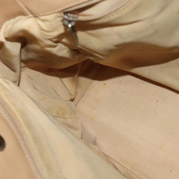 CHANEL Tote Bag Caviar Skin Beige Gold CC Auth bs24765