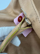 CHANEL Tote Bag Caviar Skin Beige Gold CC Auth bs24765-23