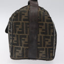 FENDI Zucca Canvas Hand Bag Brown Black Auth bs24769-3