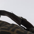 FENDI Zucca Canvas Hand Bag Brown Black Auth bs24769-7