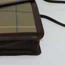 Burberrys Nova Check Shoulder Bag Canvas Beige Gold Auth bs24776-14
