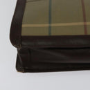 Burberrys Nova Check Shoulder Bag Canvas Beige Gold Auth bs24776-15