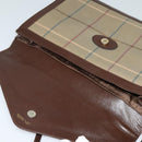 Burberrys Nova Check Shoulder Bag Canvas Beige Gold Auth bs24776-10
