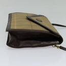 Burberrys Nova Check Shoulder Bag Canvas Beige Gold Auth bs24776-4