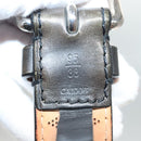 LOUIS VUITTON Mahina Ceinture Perfo Belt Leather Gray LV Auth bs24796-11