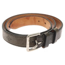 LOUIS VUITTON Mahina Ceinture Perfo Belt Leather Gray LV Auth bs24796-1