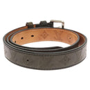 LOUIS VUITTON Mahina Ceinture Perfo Belt Leather Gray LV Auth bs24796-3
