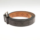 LOUIS VUITTON Mahina Ceinture Perfo Belt Leather Gray LV Auth bs24796-4