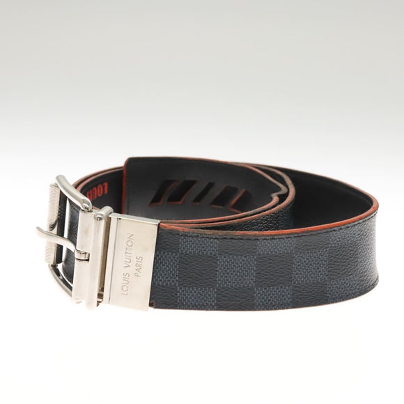 LOUIS VUITTON Damier Cobalt Ceinture Gürtel M0156 LV Auth bs24797