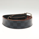LOUIS VUITTON Damier Cobalt Ceinture Gürtel M0156 LV Auth bs24797-5