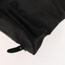 ETRO Backpack Nylon Silver Black Auth bs24801-15