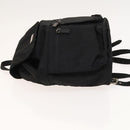 ETRO Backpack Nylon Silver Black Auth bs24801-4