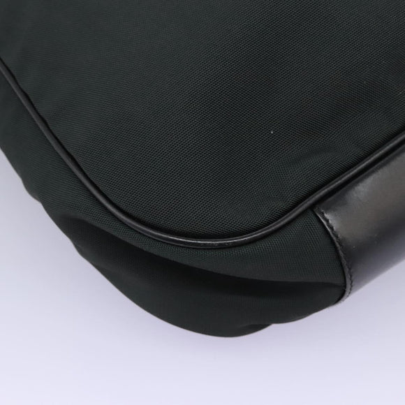 GUCCI Hand Bag Nylon 2way Green Silver 001 1577 Auth bs24806