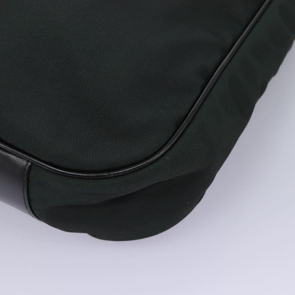 GUCCI Hand Bag Nylon 2way Green Silver 001 1577 Auth bs24806