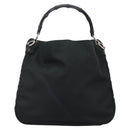 GUCCI Hand Bag Nylon 2way Green Silver 001 1577 Auth bs24806-13