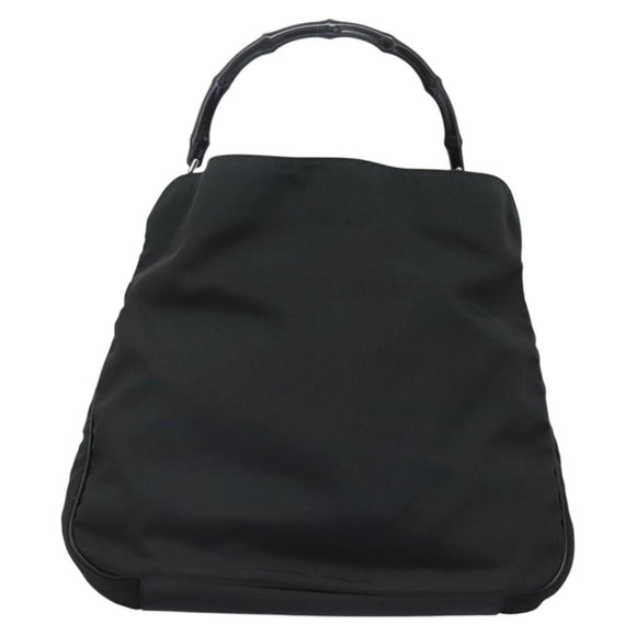 GUCCI Hand Bag Nylon 2way Green Silver 001 1577 Auth bs24806