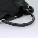 GUCCI Hand Bag Nylon 2way Green Silver 001 1577 Auth bs24806-8