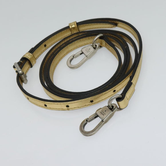 GUCCI SEGA Collaboration Shoulder Bag Leather Gold 511189 Auth bs24808