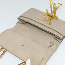 LOUIS VUITTON Pochette Louise GM Shoulder Bag Leather Beige M51632 Auth bs24820-14