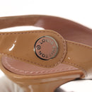 LOUIS VUITTON Pumps Enamel 34 Beige LV Auth bs24821-13