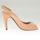LOUIS VUITTON Pumps Enamel 34 Beige LV Auth bs24821-20