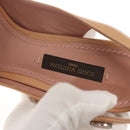 LOUIS VUITTON Pumps Enamel 34 Beige LV Auth bs24821-25
