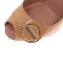 LOUIS VUITTON Pumps Enamel 34 Beige LV Auth bs24821-27