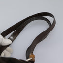 GUCCI Bamboo Backpack Nylon Brown Silver 003 1998 0030 Auth bs24832-15