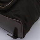GUCCI Bamboo Backpack Nylon Brown Silver 003 1998 0030 Auth bs24832-17