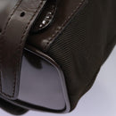 GUCCI Bamboo Backpack Nylon Brown Silver 003 1998 0030 Auth bs24832-9