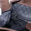 GUCCI Bamboo Backpack Nylon Brown Silver 003 1998 0030 Auth bs24832-25