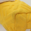 FENDI Pouch Nylon Yellow Gold Auth bs24840-16