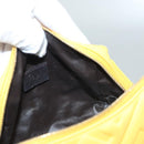 FENDI Pouch Nylon Yellow Gold Auth bs24840-10