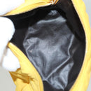 FENDI Pouch Nylon Yellow Gold Auth bs24840-11