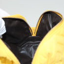 FENDI Pouch Nylon Yellow Gold Auth bs24840-18