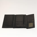 VERSACE Wallet Leather 2 Set Black Brown Auth bs24841-16
