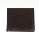 VERSACE Wallet Leather 2 Set Black Brown Auth bs24841-2