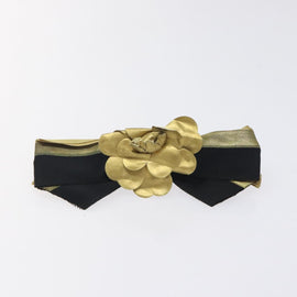 CHANEL Valletta Nylon Gold CC Auth bs24847 - 0