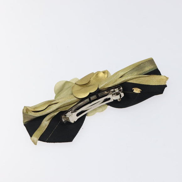 CHANEL Valletta Nylon Gold CC Auth bs24847